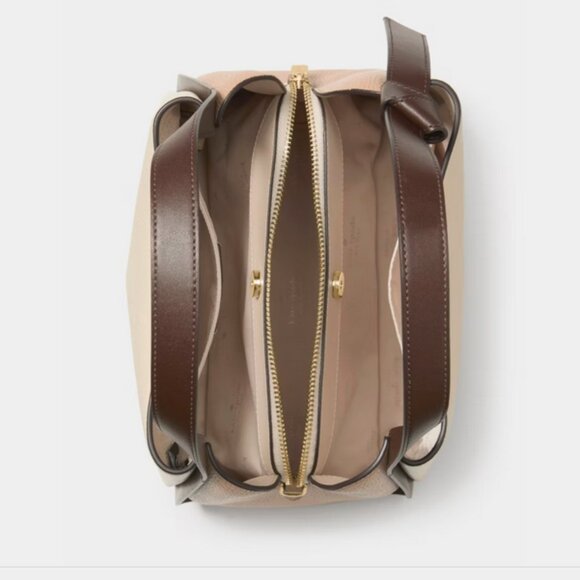 Kate Spade Knott Convertible Carryall Medium Crossbody Tote Purse - Milk Glass - Picture 4 of 5